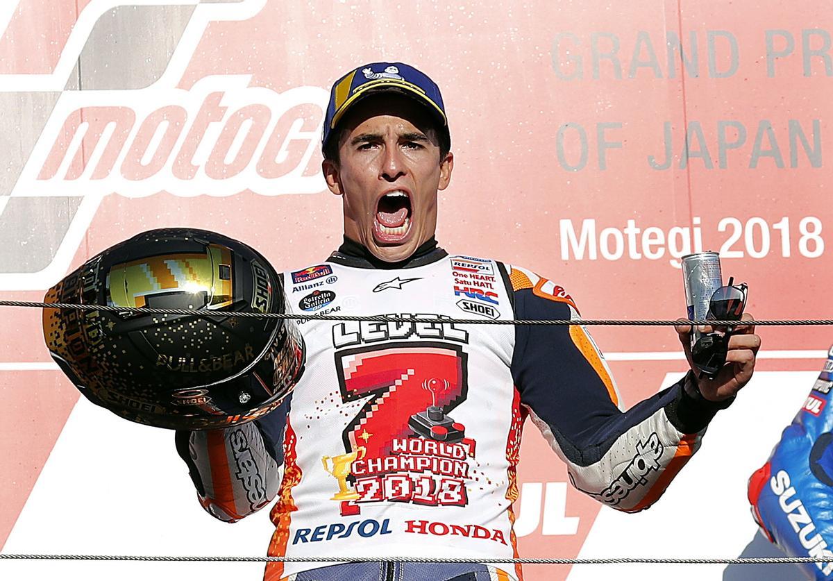 Marc Márquez celebra su séptimo mundial