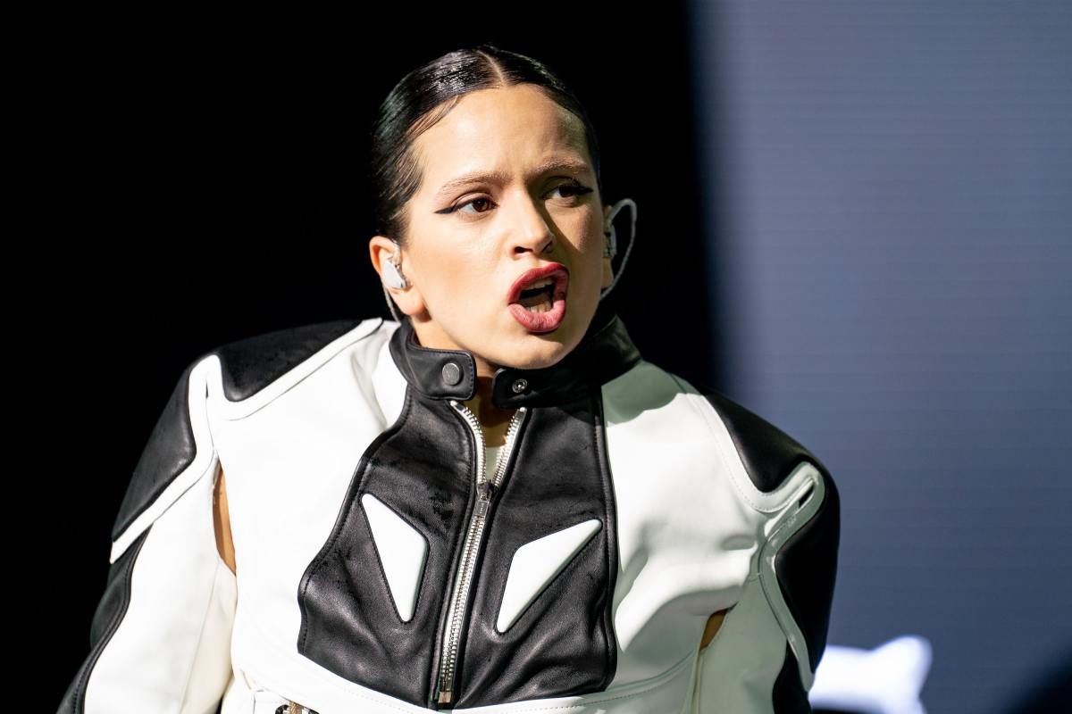 Rosalía durante su último concierto en Nueva York