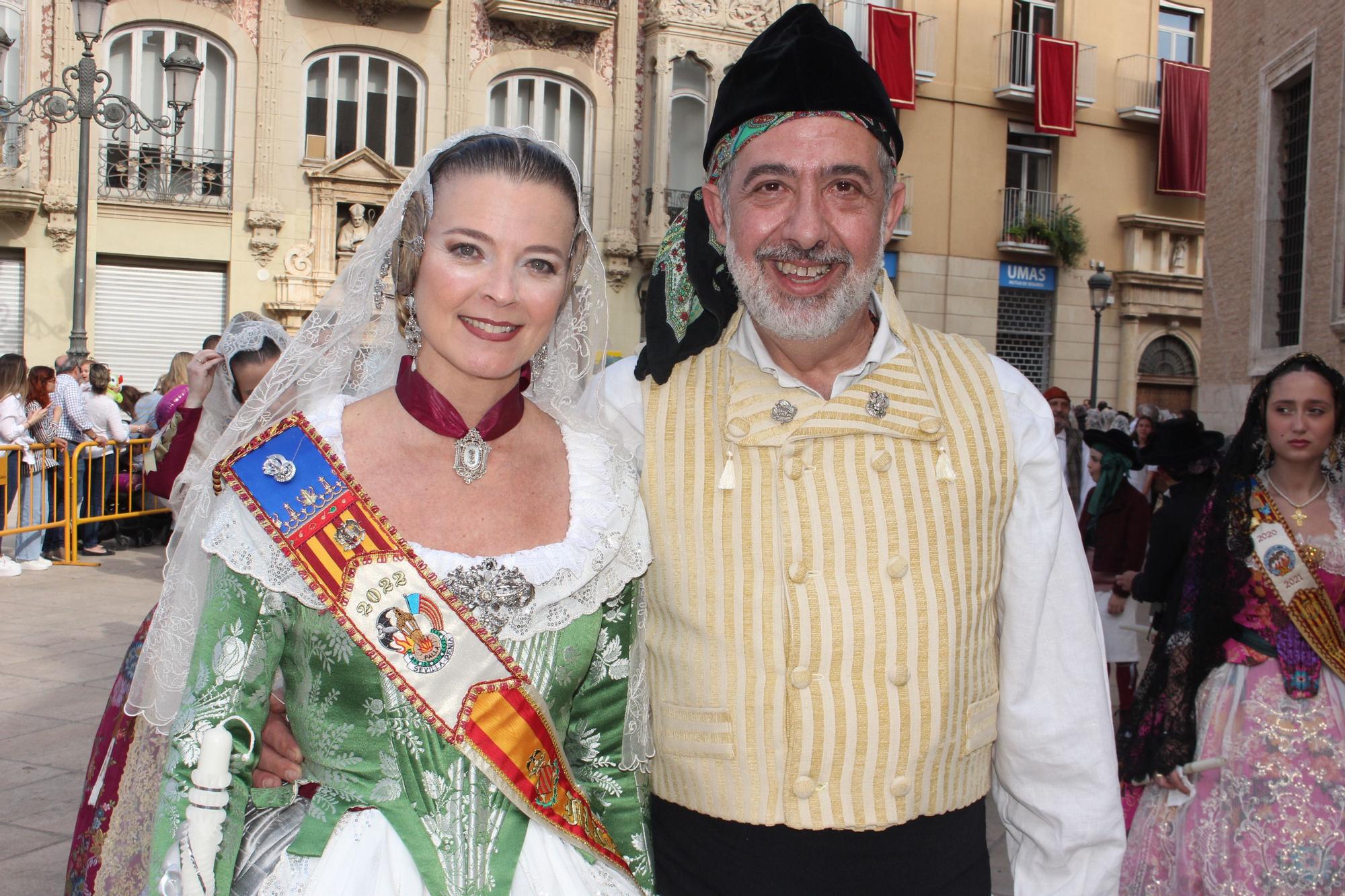 La fuerza de las Fallas en la Procesión de la Virgen (I)