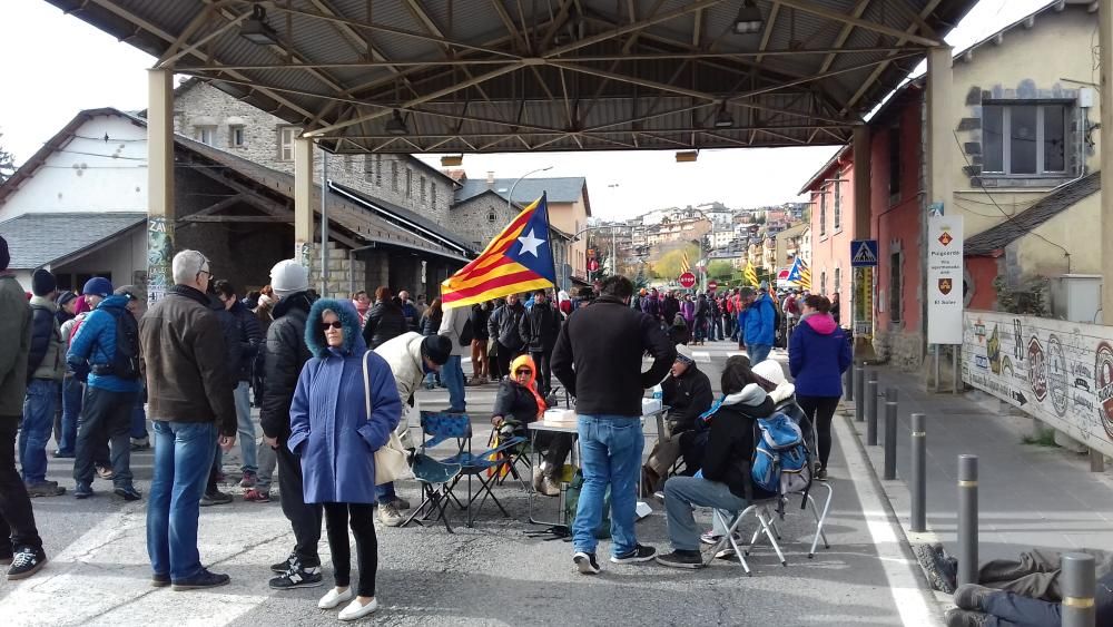 Tall a la frontera a Puigderdà