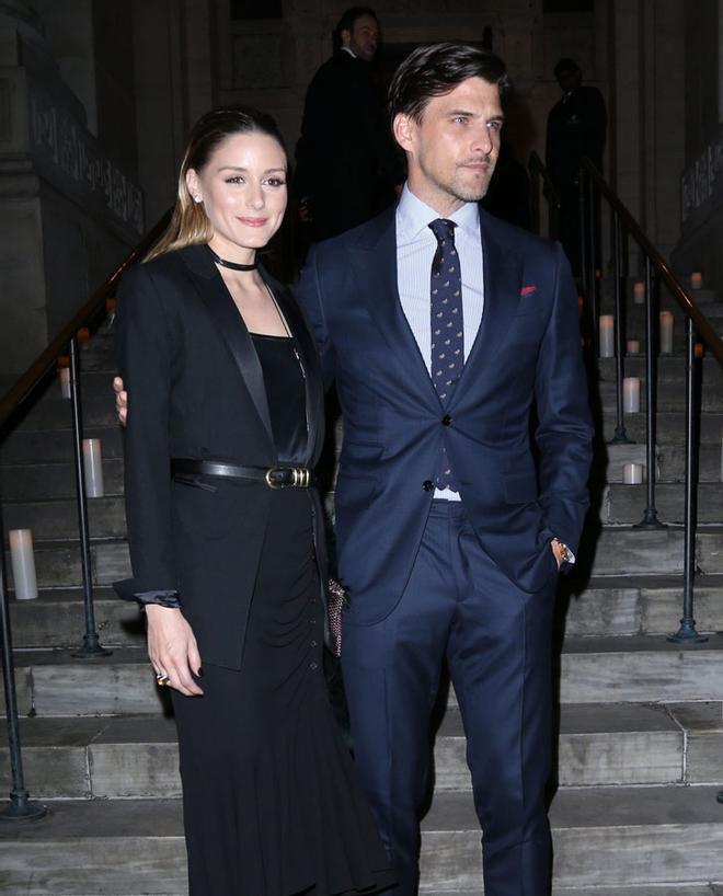 Olivia Palermo y Johannes Huebl en la fiesta de Mont Blanc
