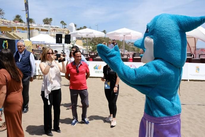 San Bartolomé de Tirajana. Presentación Copa del Rey de voley playa  | 25/04/2019 | Fotógrafo: José Carlos Guerra