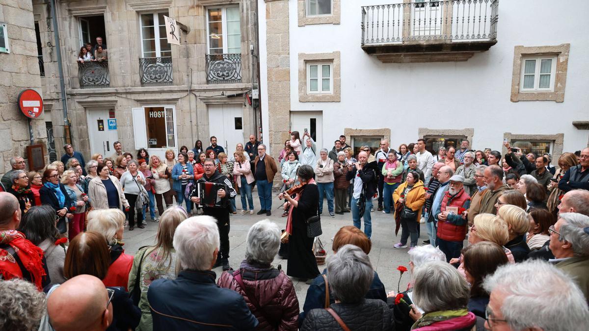 Así celebró el Orfeón do Berbés la Revoluçao dos cravos lusa en Vigo