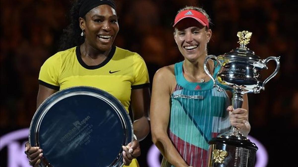 Angelique Kerber tuvo palabras de reconocimiento hacia Serena, que fue generosa en la derrota