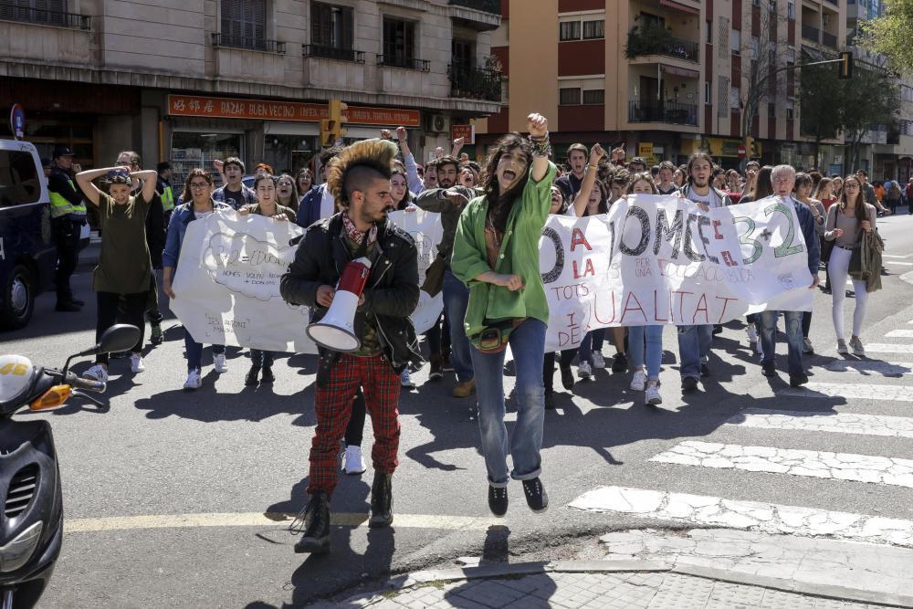 Un total de 6.000 alumnos de Balears hicieron huelga