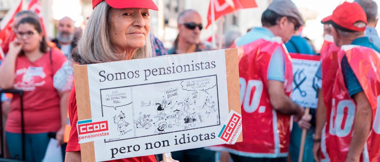 Protesta de pensionistas en Galicia // Paula Fariña