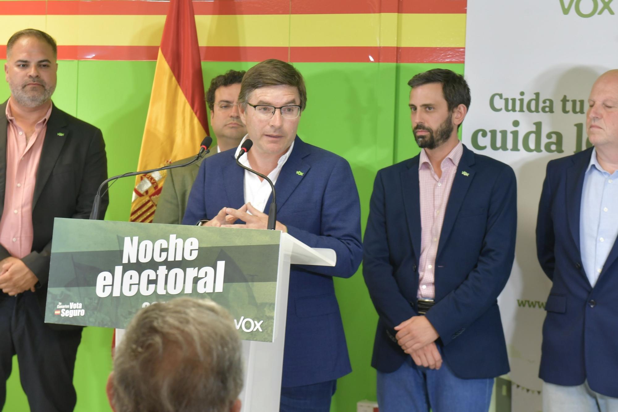 Noche electoral en la sede de Vox