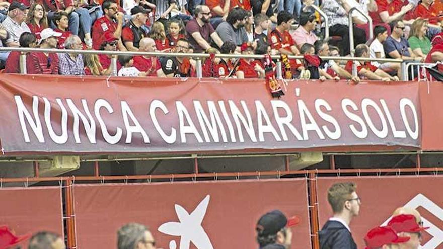 El mallorquinismo se volcó con su equipo el pasado domingo en Son Moix.