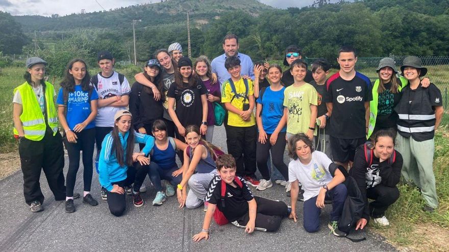 Un grupo de Scouts de Madrid hizo una acampada en Carballedo.