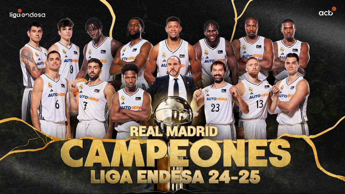 El Madrid se lleva el título de Liga Endesa por segundo año consecutivo