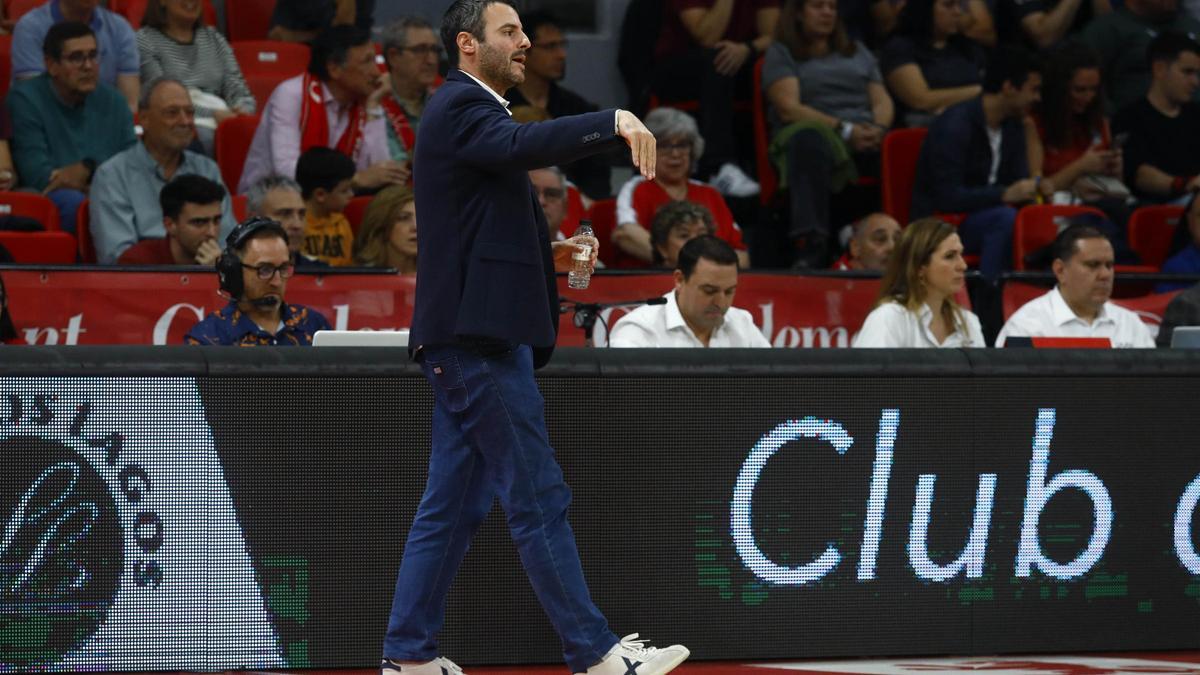 Cantero, durante el partido del pasado martes ante el Polkowice.