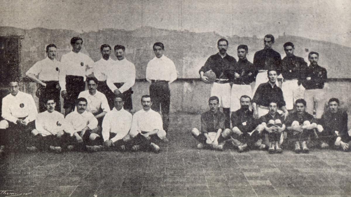 La curiosa imagen de un derbi de 1905