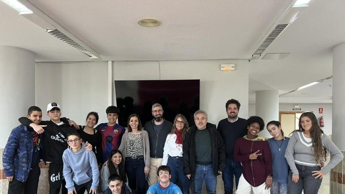 Grupo de alumnos ayudantes del IES Alfonso IX.