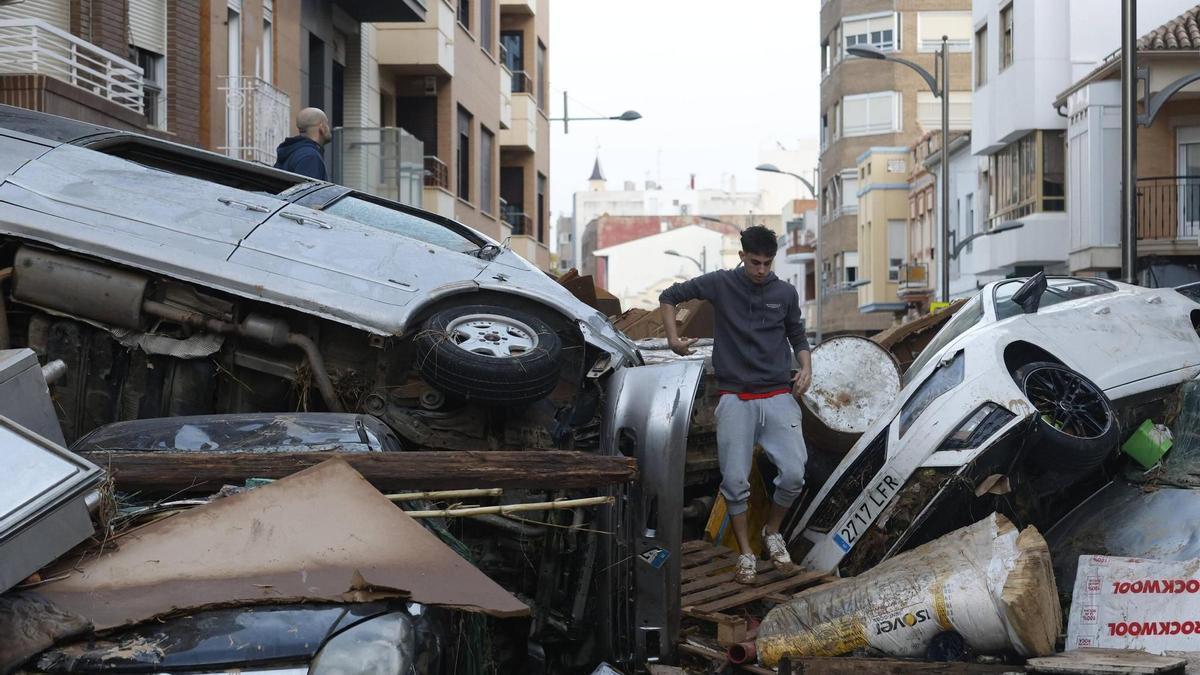 Daños causados por las inundaciones en Valencia.