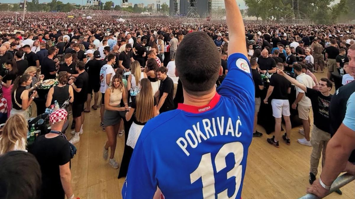 Filip Ivic en el concierto de 'Thompson'