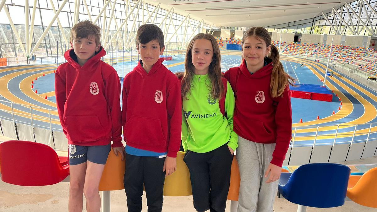 Els quatre participants de l'Avinent en la categoria sub-12