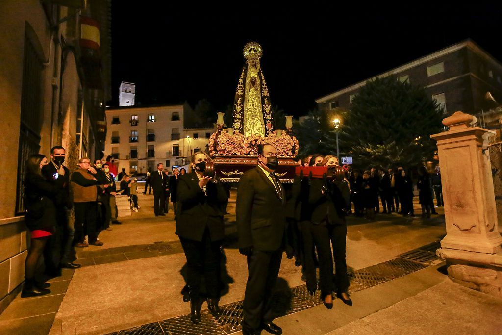 Semana Santa de Lorca 2022: Virgen de la Soledad del Paso Negro, iglesia y procesión