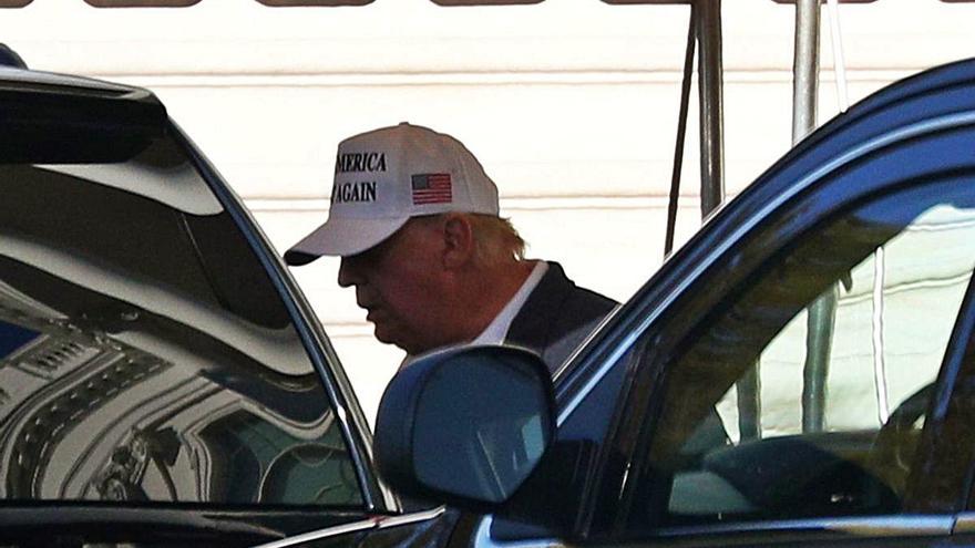 Trump, al seu club de golf de Virgínia.
