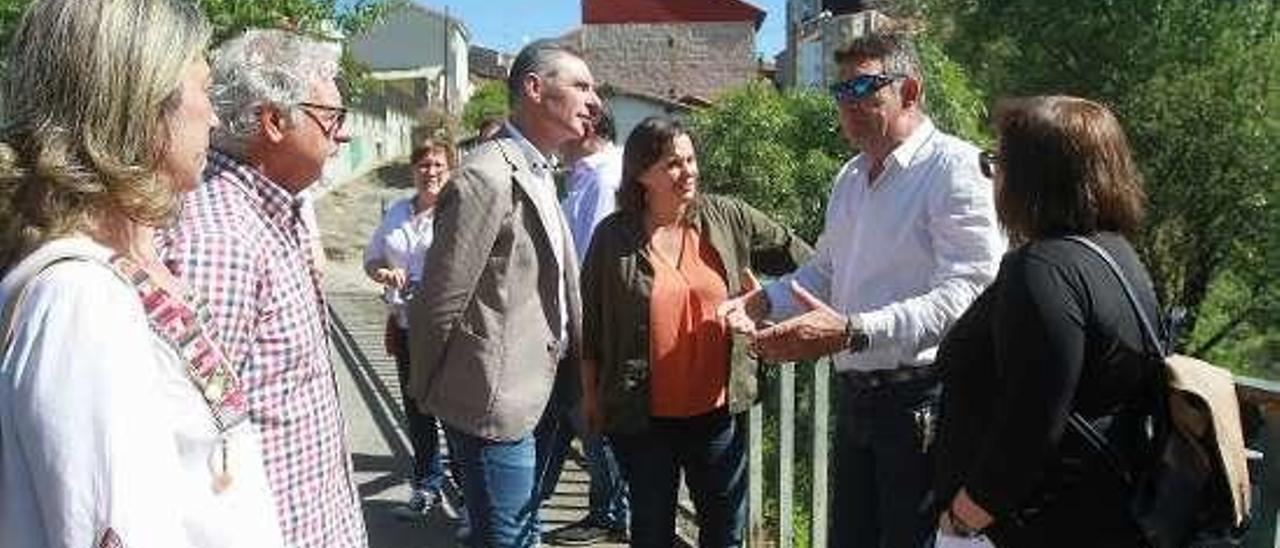 Ana Mirando y Luís Seara, en la visita al Barbaña. // Iñaki Osorio