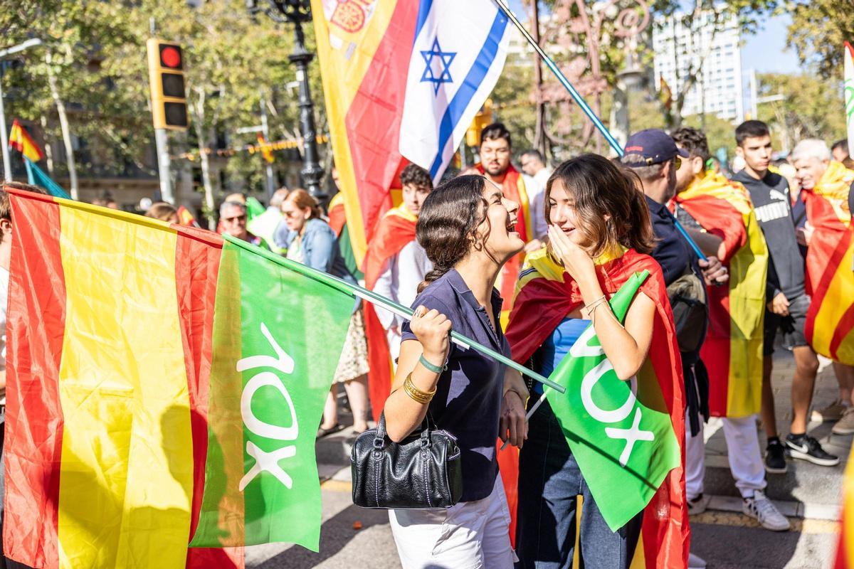 Manifestación por el 12-O en Barcelona