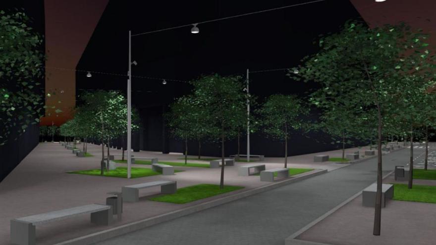 Una lámina azul remitirá al río Monelos en la segunda fase de la peatonalización de Alcalde Marchesi