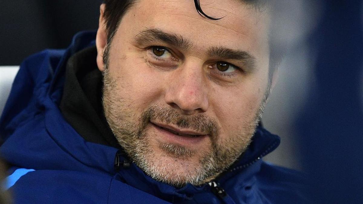 Mauricio Pochettino en un partido con el Tottenham