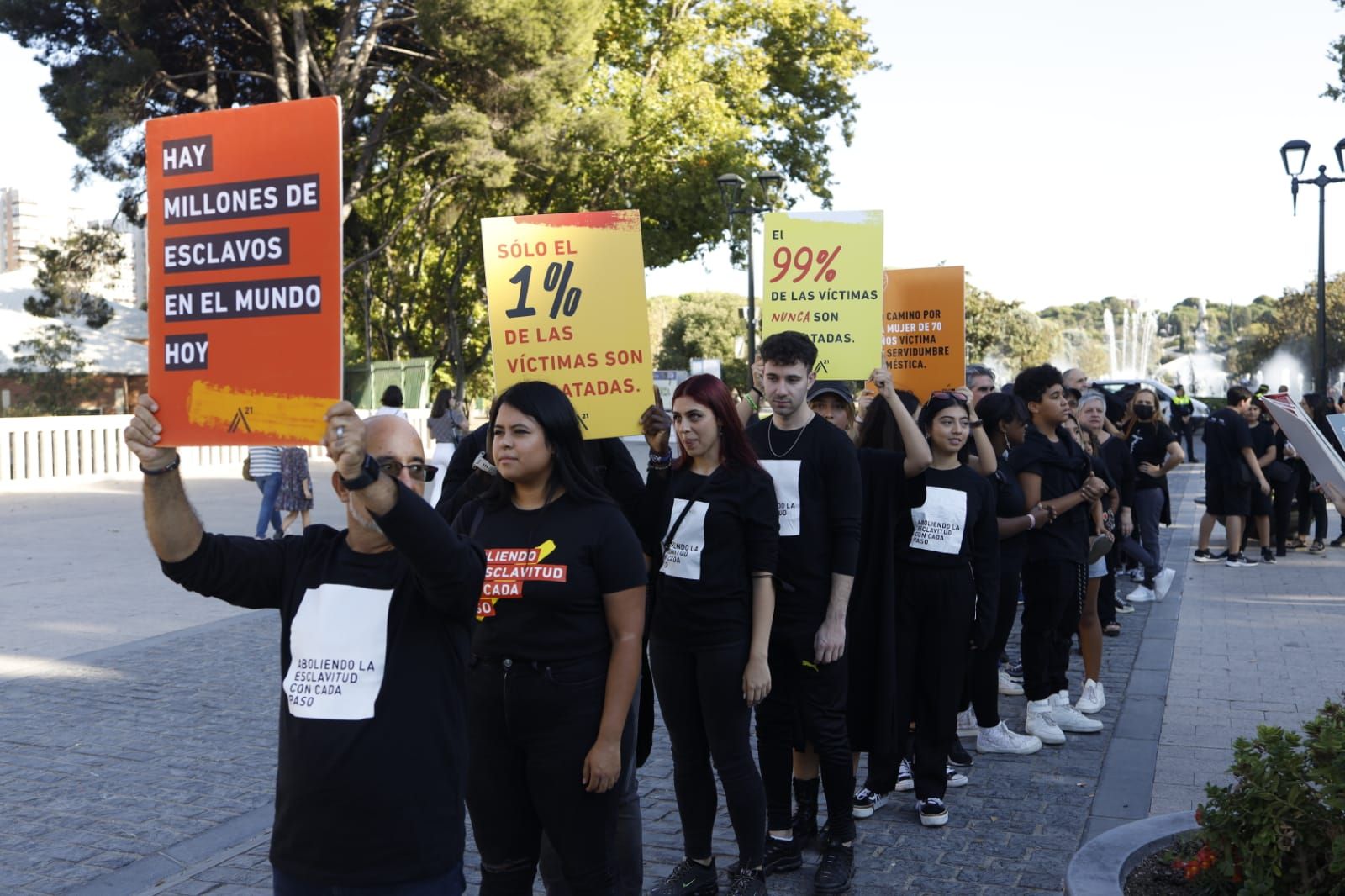Marcha contra la trata de personas en Zaragoza