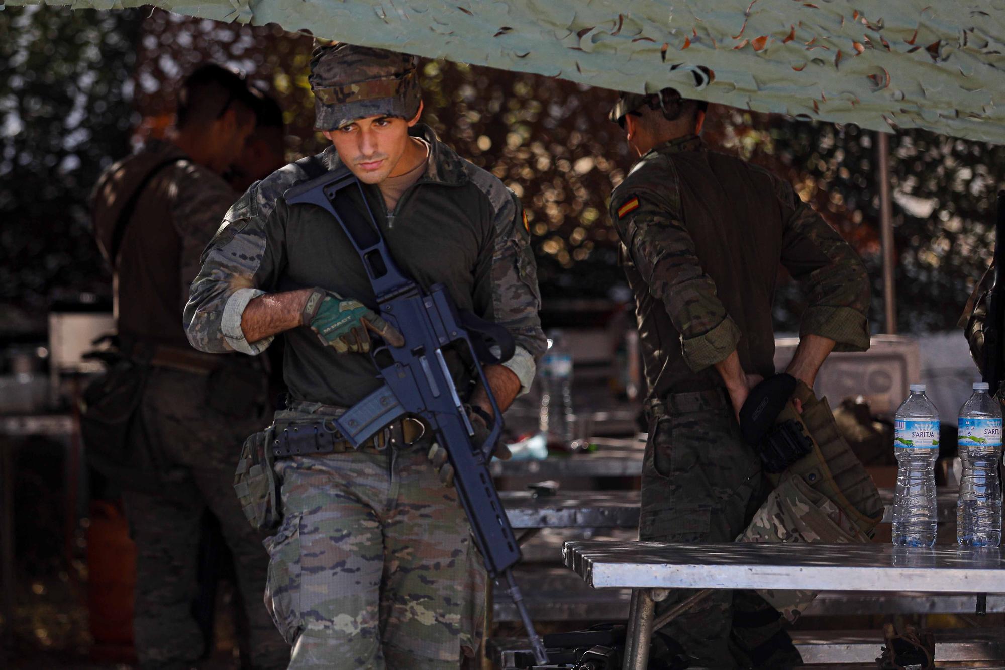 Militares en Ibiza: listos para la acción