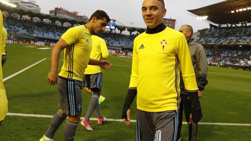 Aspas, durante un partido en Balaídos // R. GROBAS