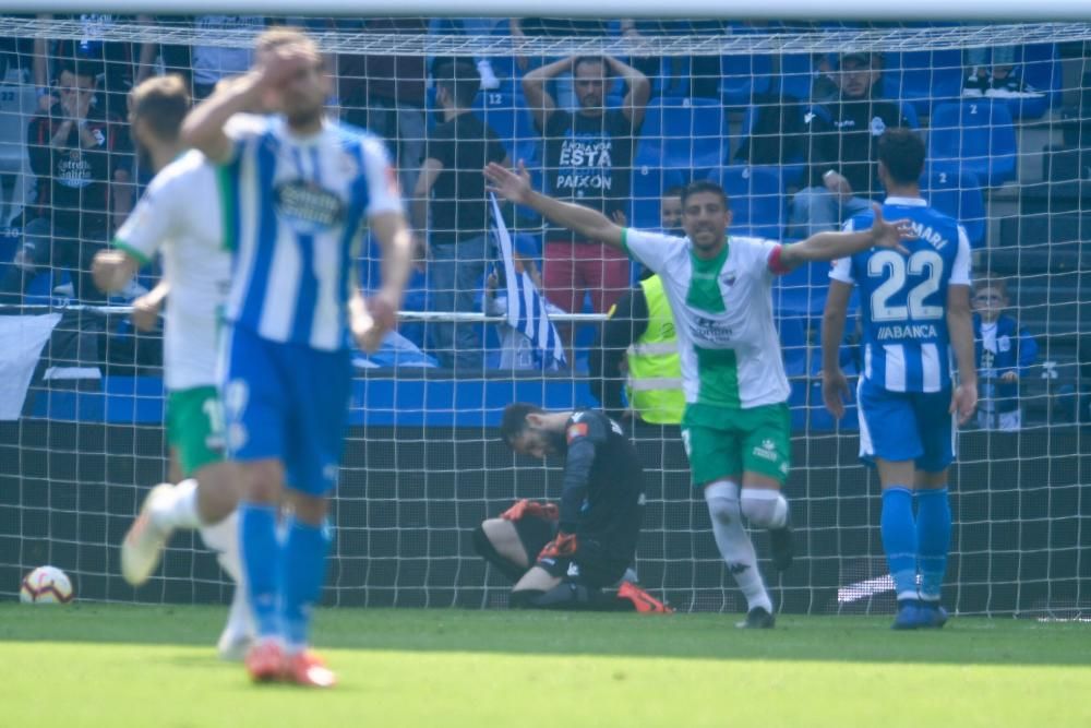 El Dépor cae ante el Extremadura en Riazor