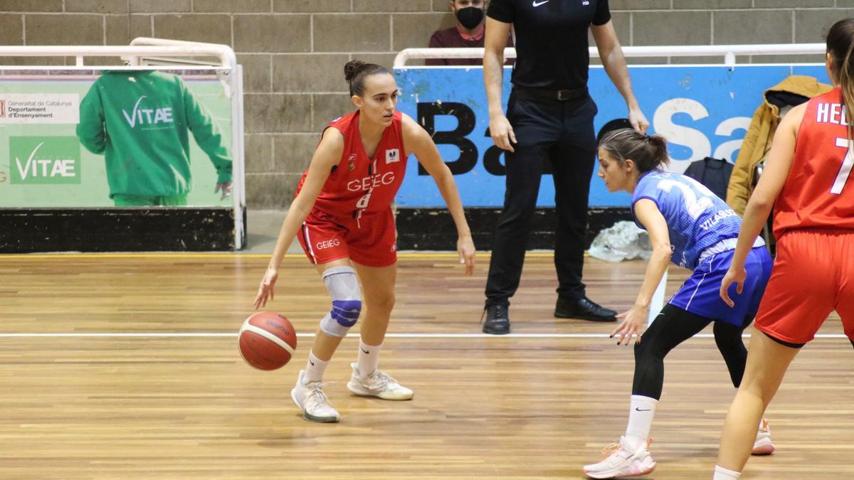 Bagaria en una acció durant el partit contra el Viladecans.