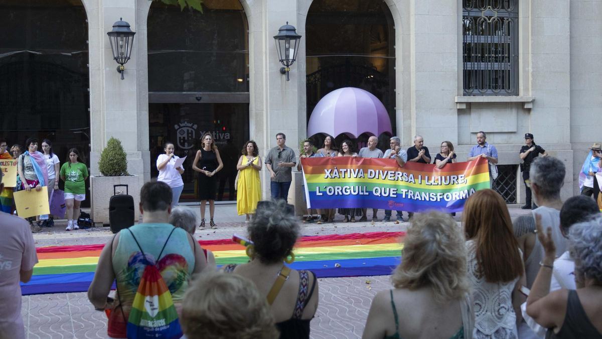 La fiesta del Orgullo de Xàtiva, el año pasado.