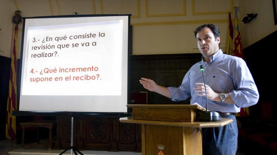 El portavoz del PP, en el salón de plenos.