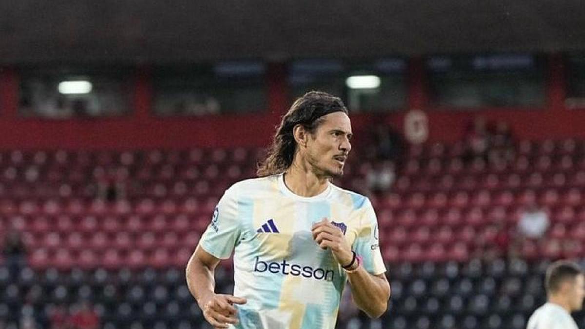 Edinson Cavani entrenando con Boca junior
