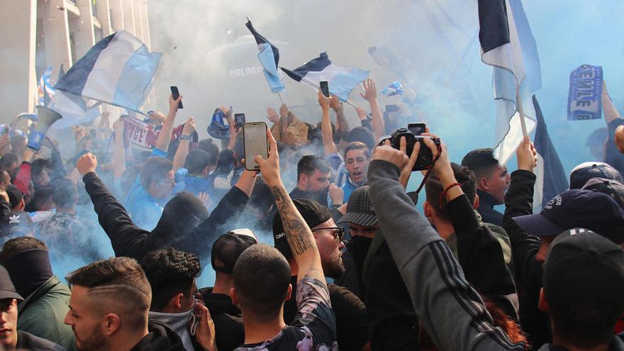 Quedada malaguista en Córdoba dos horas antes del partido