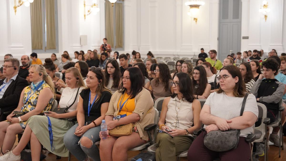 Asistentes a la jornada del proyecto europeo "Athena" en Xàtiva