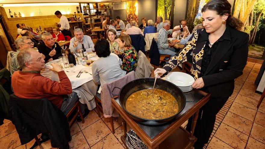 Un arroz inolvidable corona un completo y equilibrado menú en el restaurante Pirámide de Banyeres