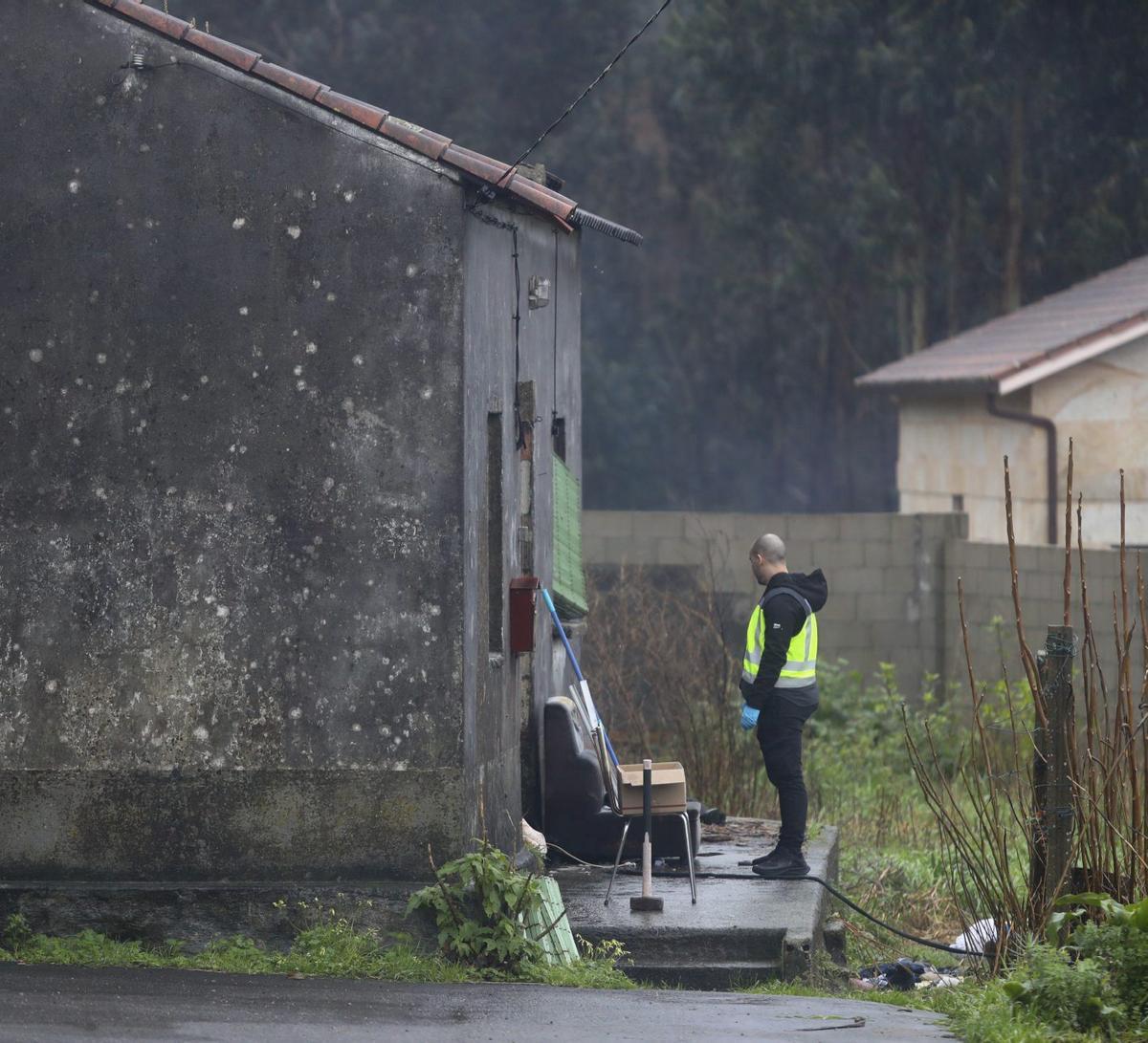 Una anterior intervención policial en la narcocasa de Trabanca Badiña.