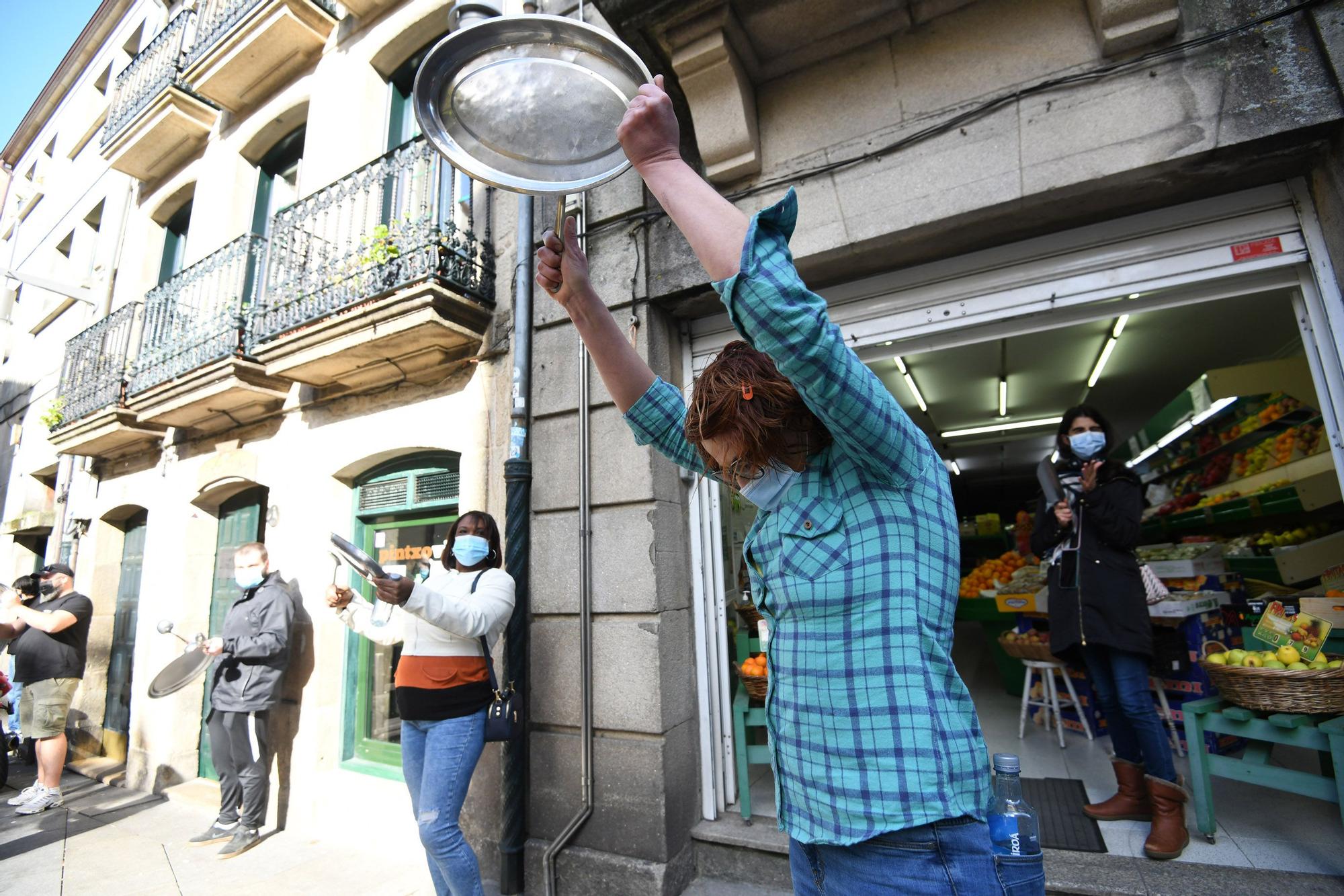 Sonora cacerolada de la hostelería contra las restricciones que ahogan al sector