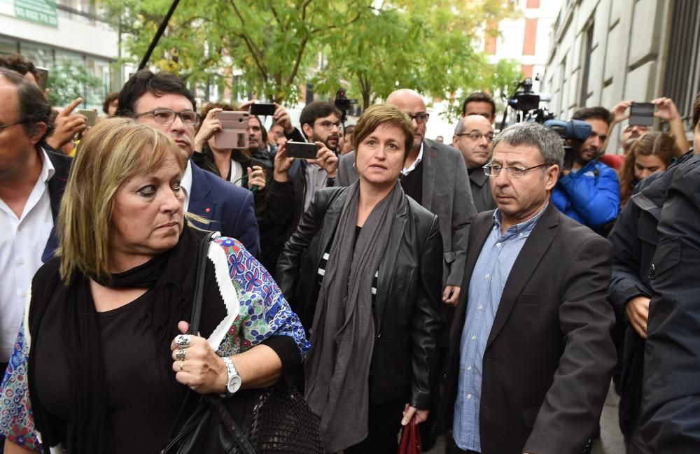 El govern català destituït i la Mesa del Parlament declaren a l'Audiència Nacional i al Suprem