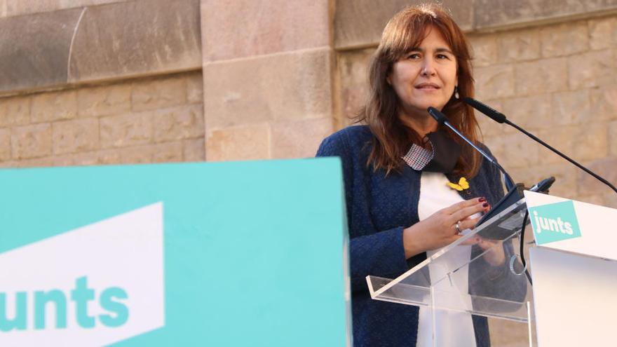 La candidata de Junts per Catalunya a la Generalitat, Laura Borràs