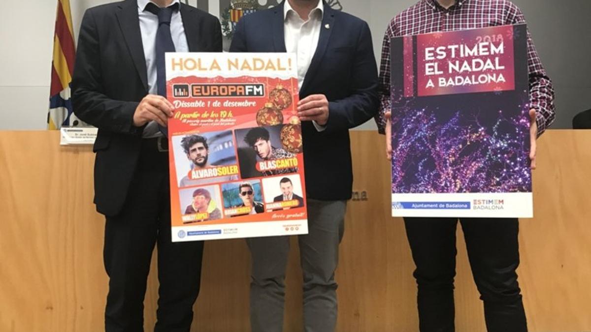 Presentación de las actividades de Navidad en Badalona.