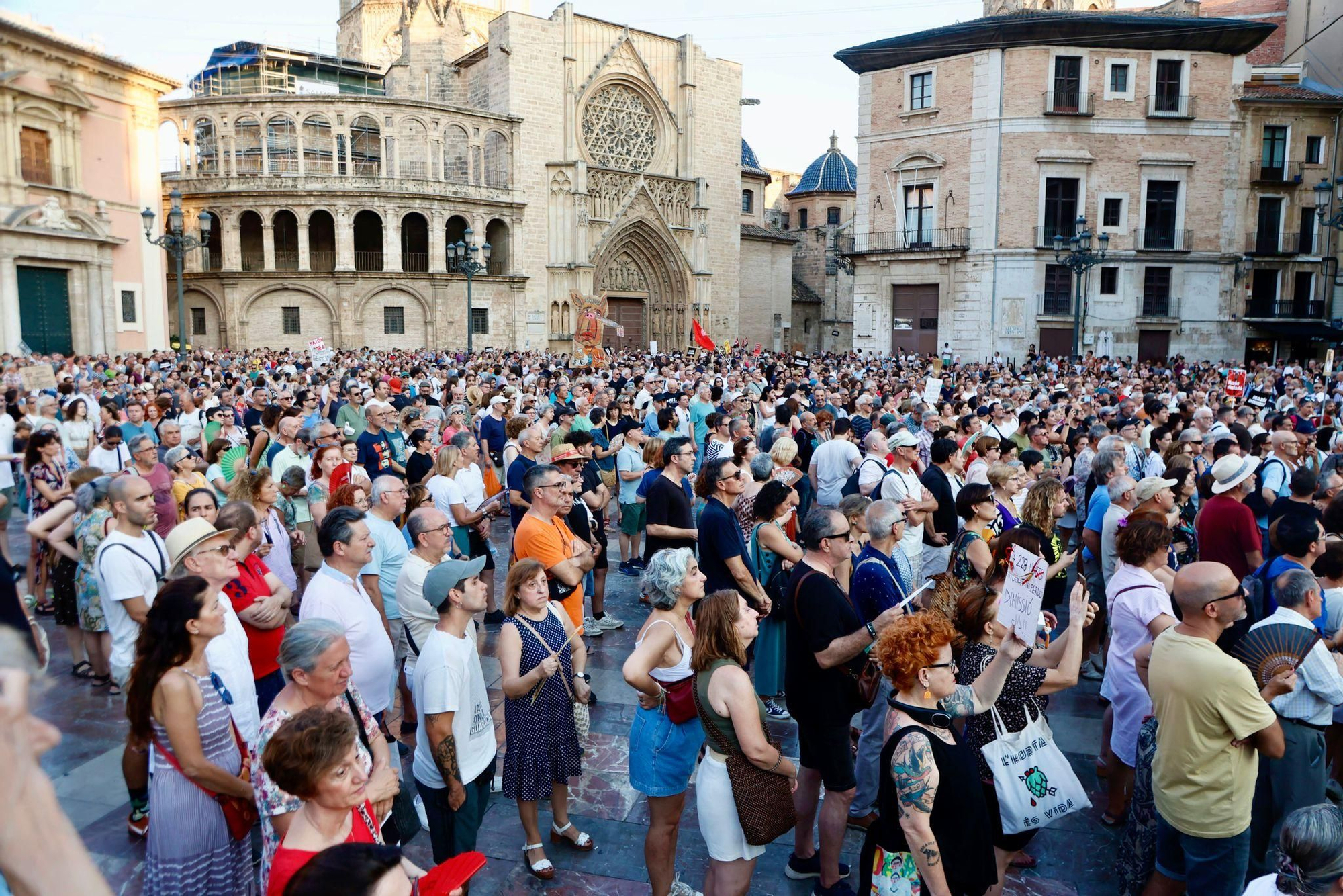 Octava manifestación contra la gestión de Mazón por la dana