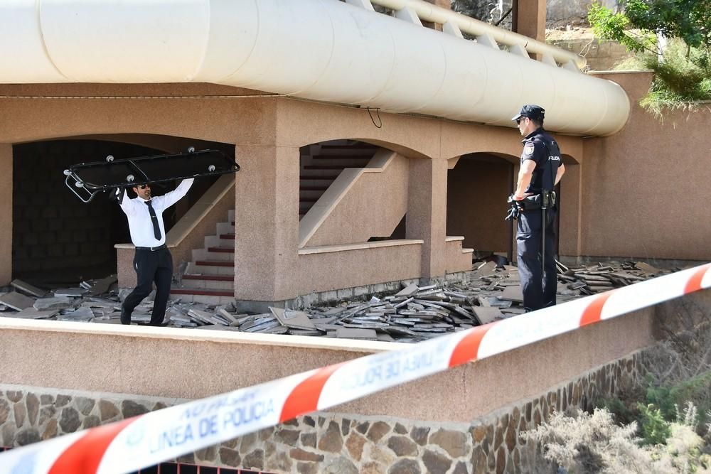 Hallan un cadáver en un centro comercial de Maspalomas.