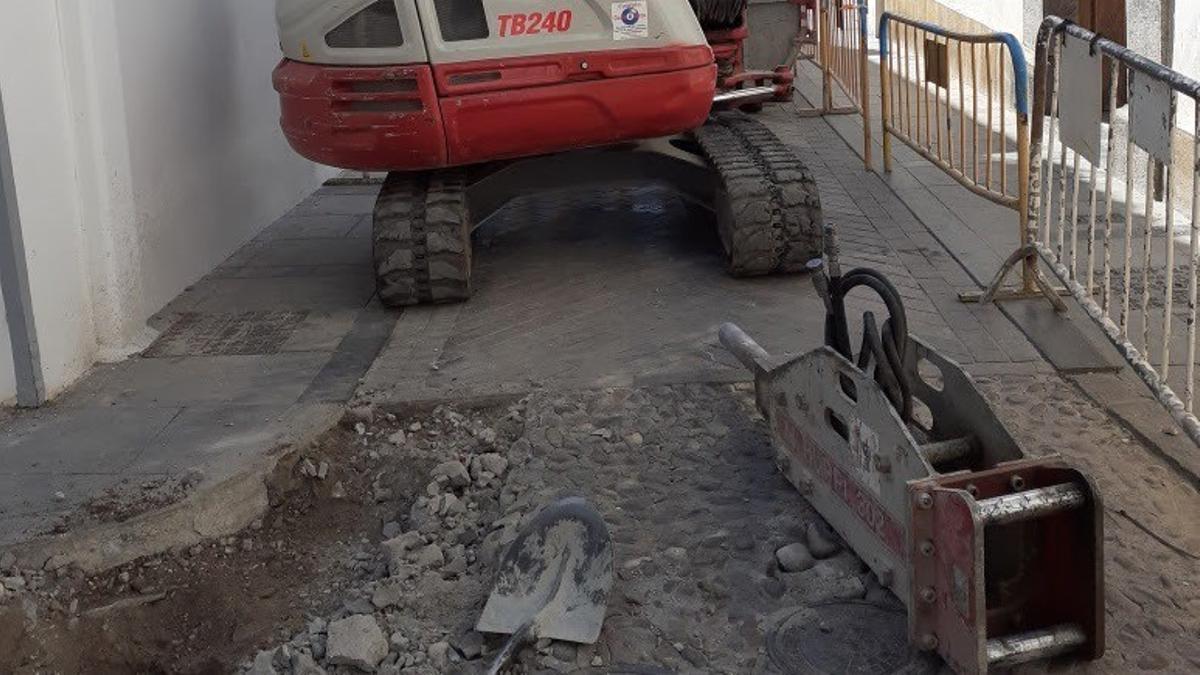 Trabajos de Endesa en el centro de Córdoba.