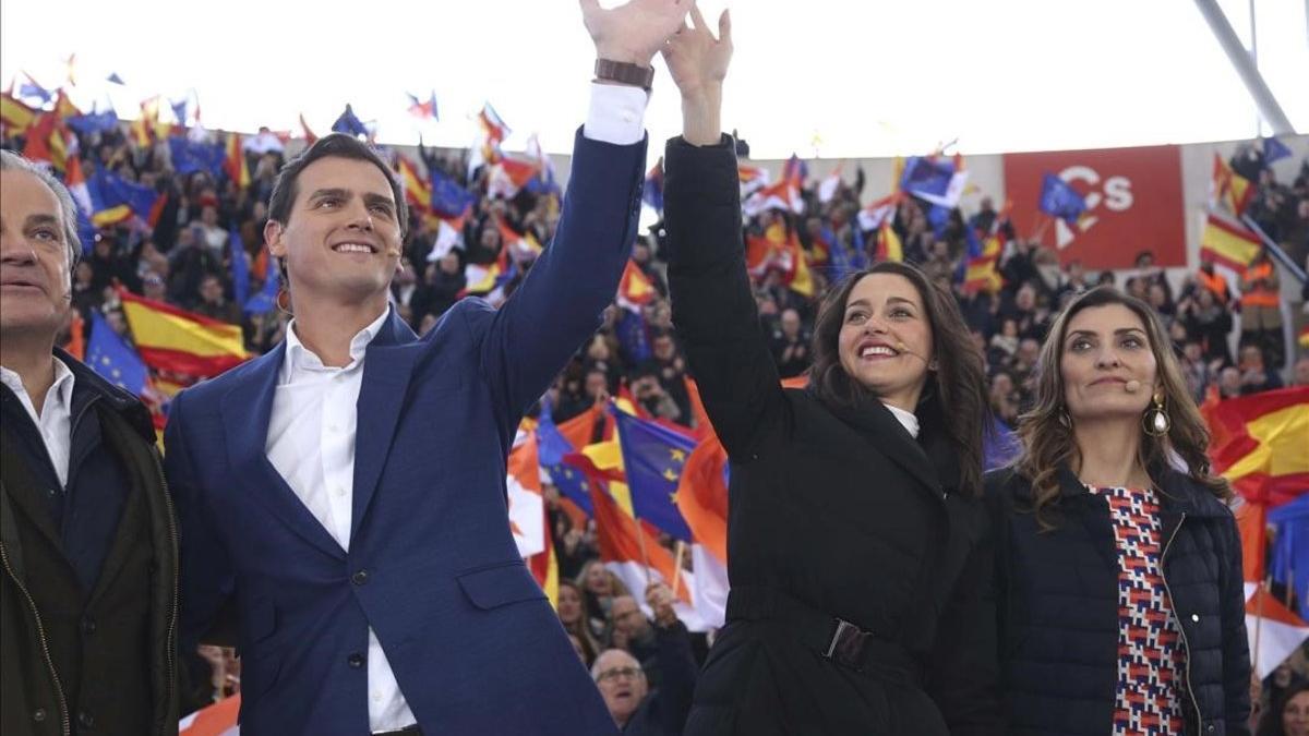 Albert Rivera e Inés Arrimadas mitin Las Rozas 7-abril-2019