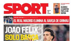 Esta es la portada SPORT de hoy, lunes 3 de junio de 2024