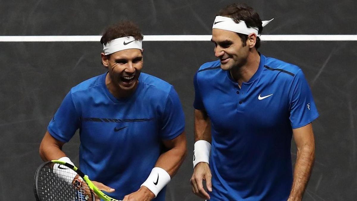 Nadal y Federer juegan juntos por última vez en el dobles de la Laver.