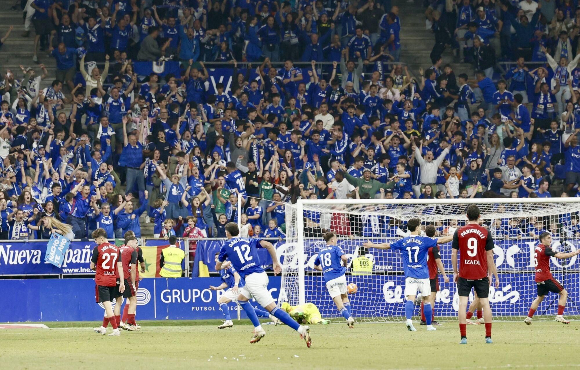 Así se vivió en el Carlos Tartiere la final del play-off entre el Real Oviedo y el Mirandés