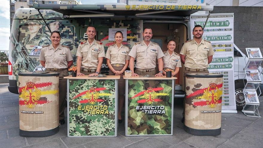 El equipo de la Unidad de Formación del Mando de Canarias en la provincia, al completo.